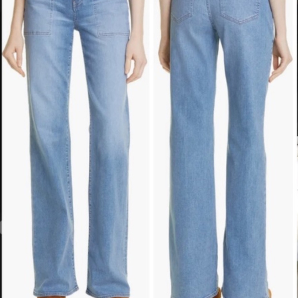New Veronica Beard Crosbie High Rise Wide Leg in Nantucket - size 28